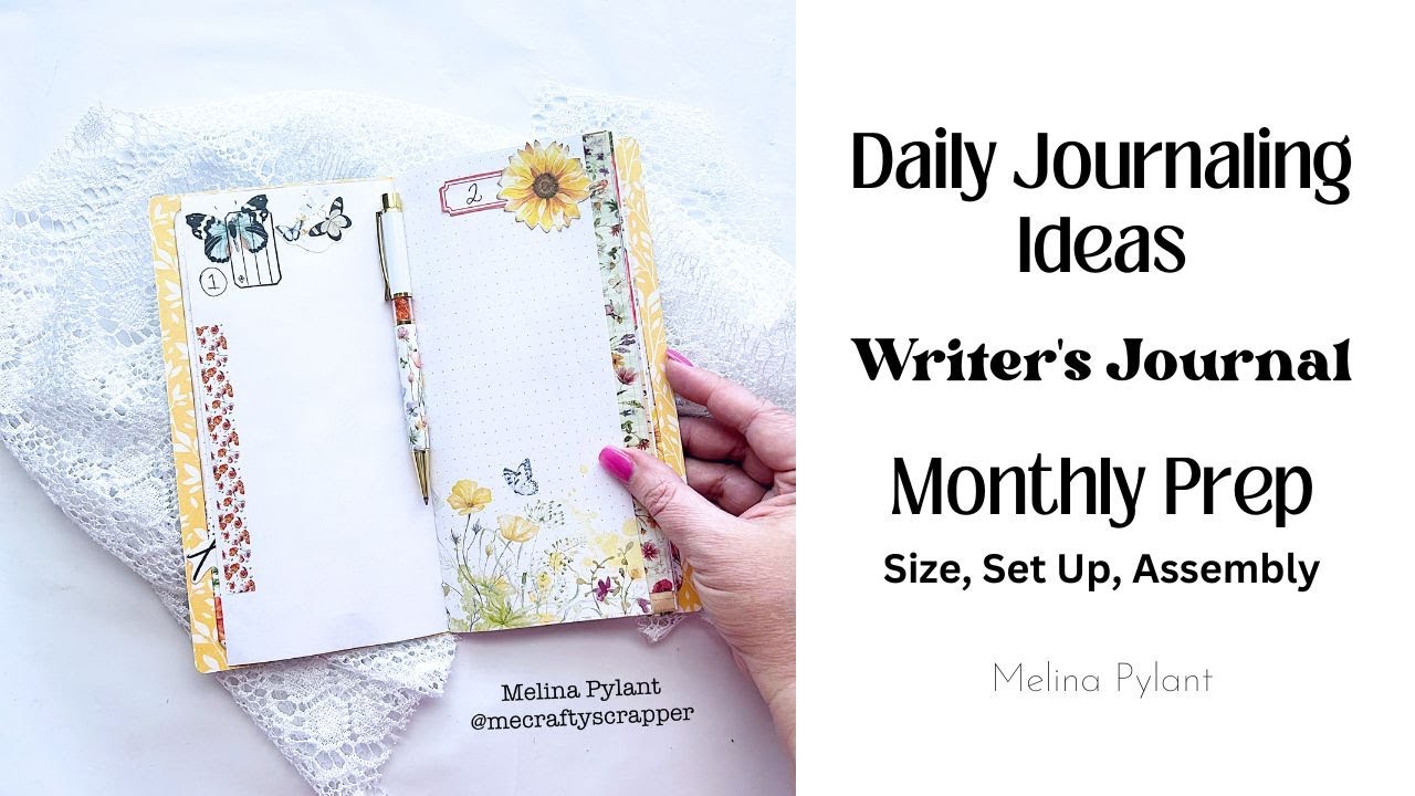 CREATE WITH ME! DAILY JOURNALING IDEAS | WRITER'S JOURNAL | MONTHLY PREP