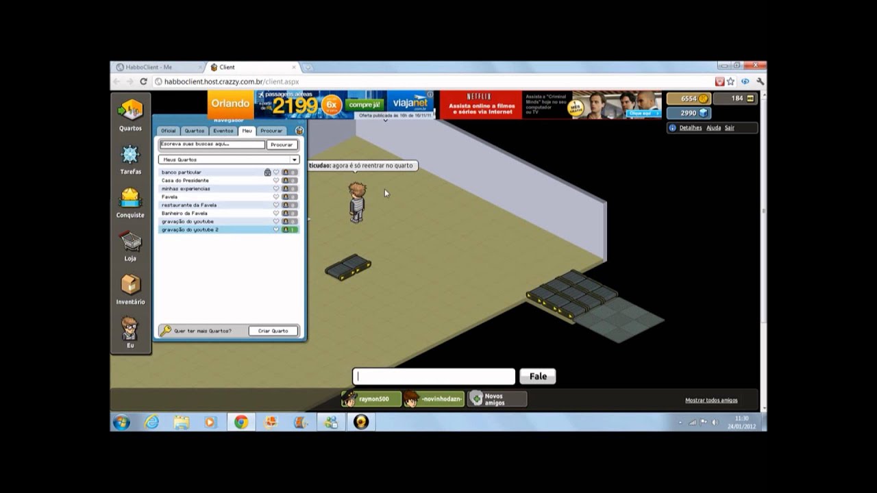 bugs do habbo client