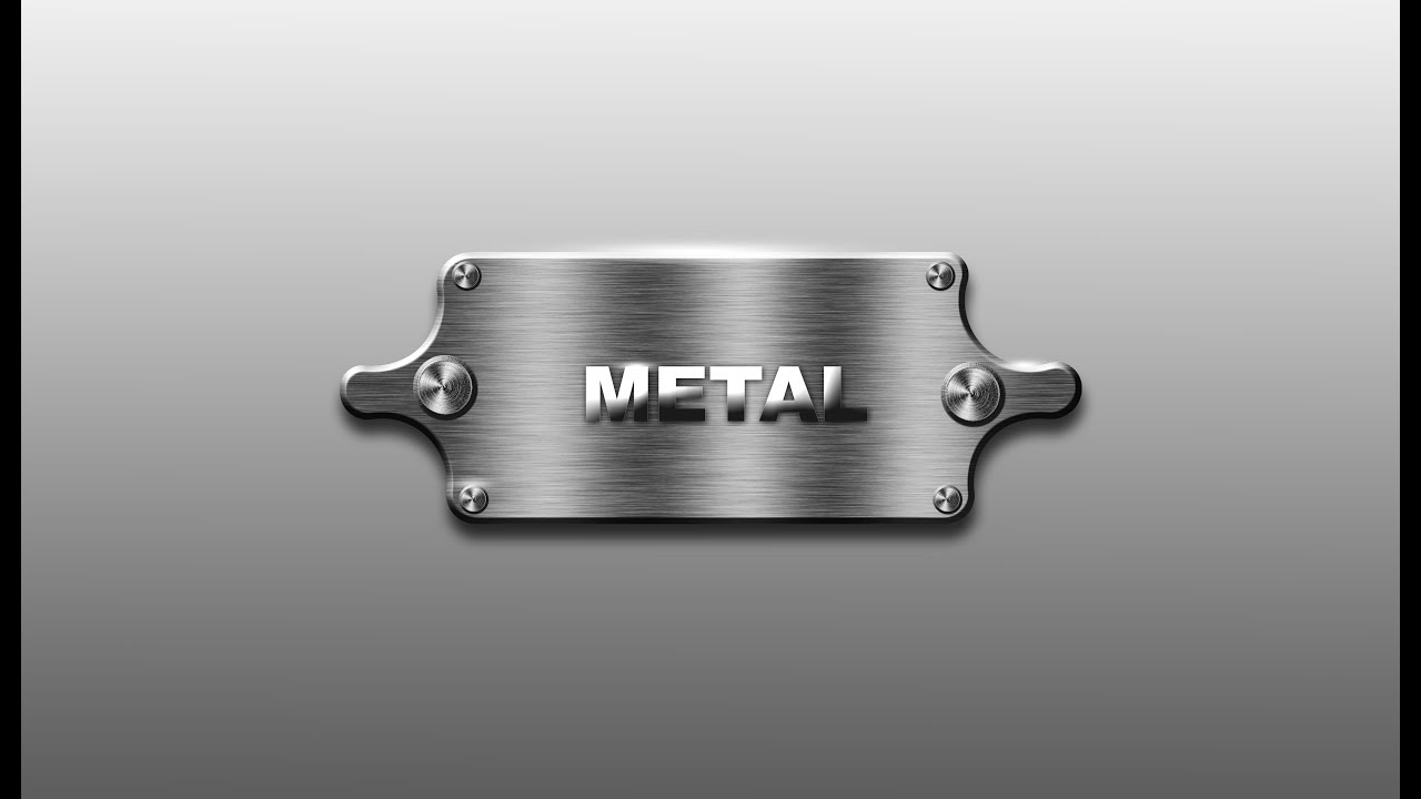 Adobe photoshop | Illustrator Metalic button  Tutorial
