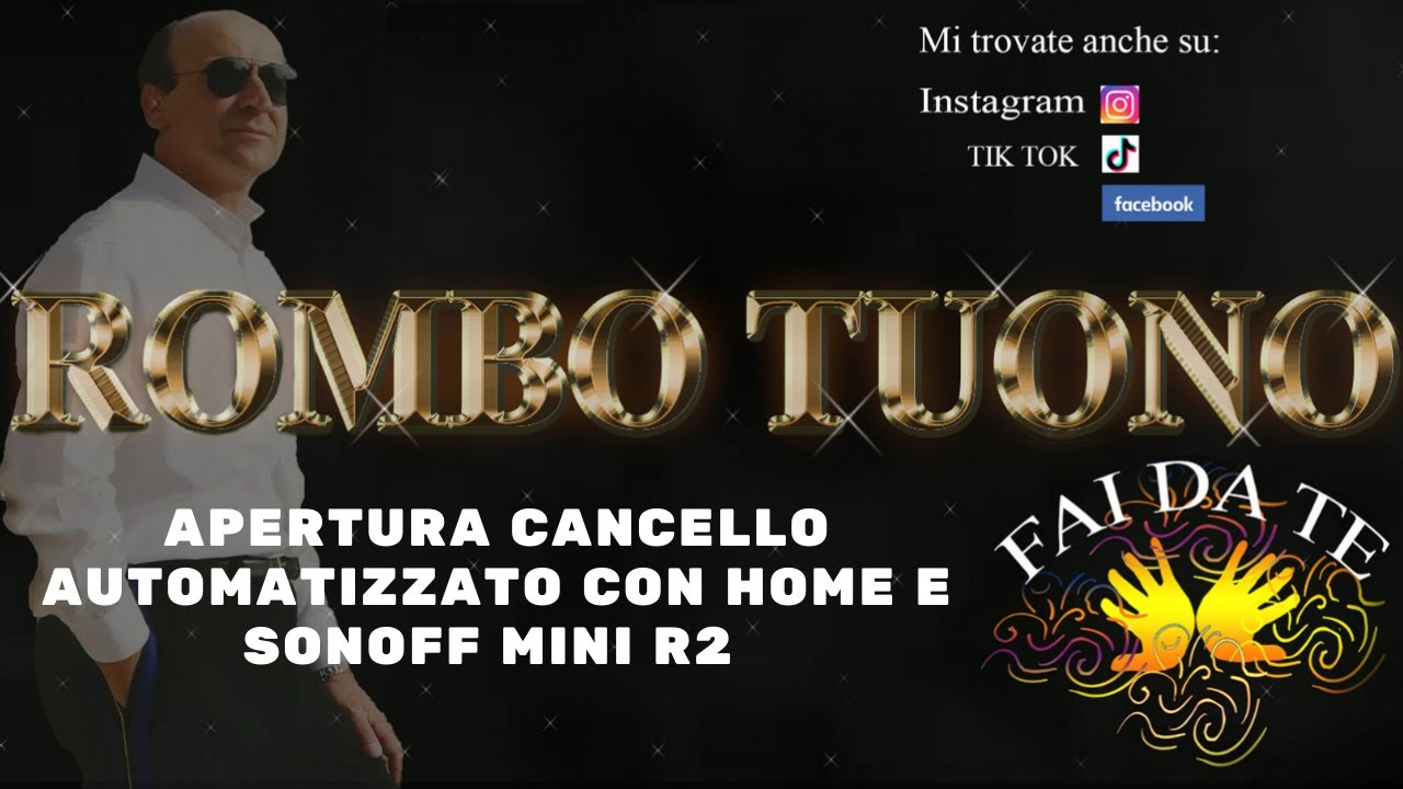 Apertura cancello automatizzato con home e sonoff mini R2