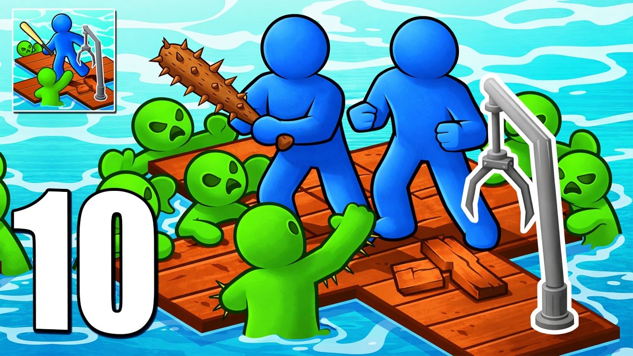 Zombie Raft - Gameplay Walkthrough Part 10 - Survival Craft And Battle (iOS, Android)