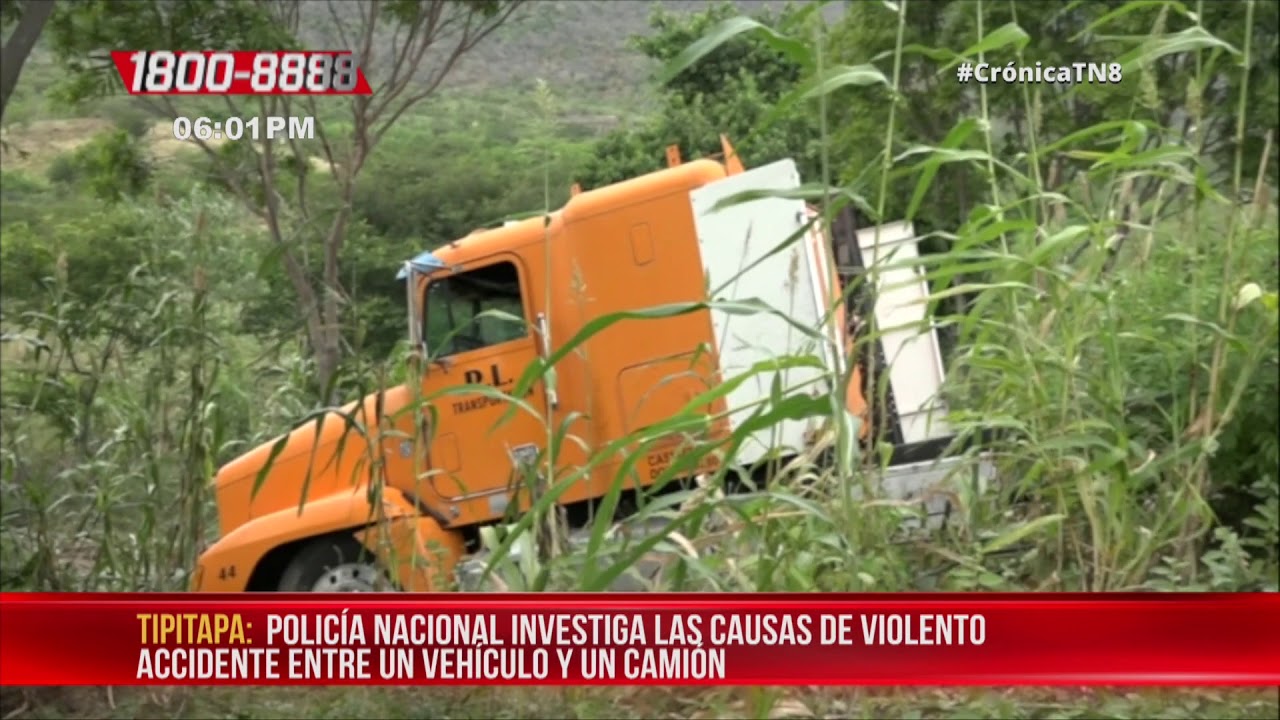Choque entre cami&oacute;n y veh&iacute;culo provoca tragedia en la Panamericana Norte &ndash; Nicaragua
