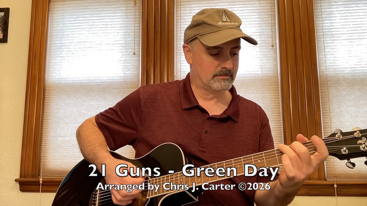 21 Guns - Green Day (Acoustic Guitar Cover, Pickstyle Chord Melody)
