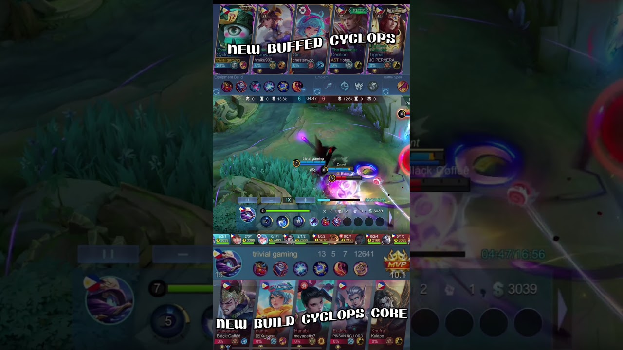 New updated buffed cyclops no cooldown ultimate #mobilelegends #ml #gaming #mlbbgameplay #cyclops