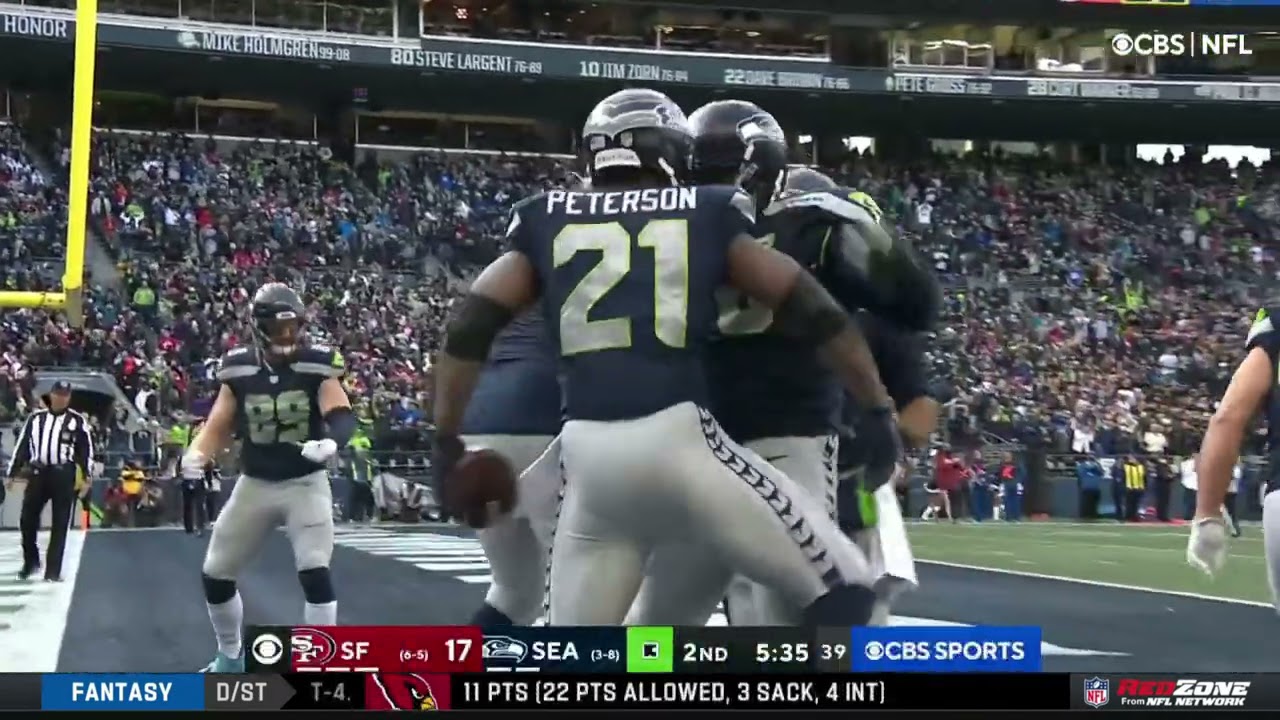 Adrian Peterson ties Jim Brown w/ 126th touchdown