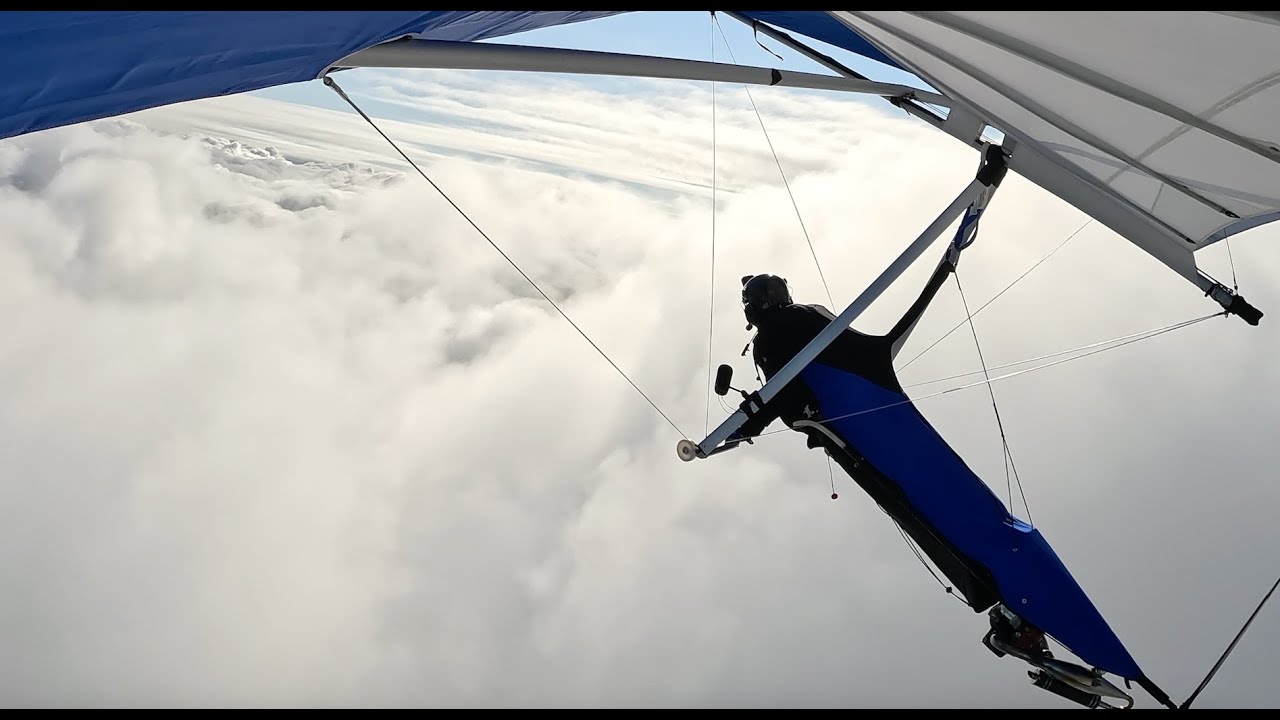 Cloud surfing in Virginia - Powered Hang Gliding