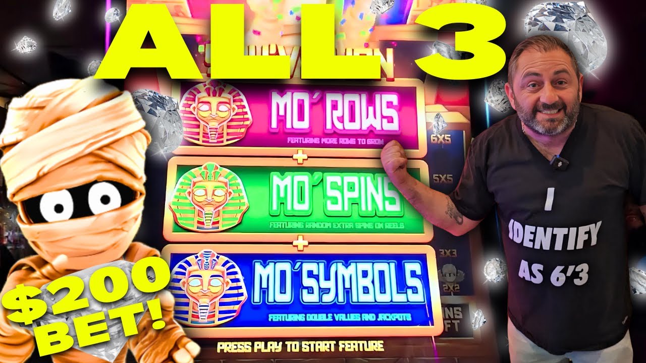 OMG SUPER RARE TRIPLE POP ON A $200 SPIN!!! MASSIVE JACKPOT! I LOVE MO MO MO MUMMY