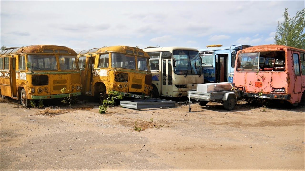 Abandoned Lithuanian SOVIET ERA Bus Graveyard