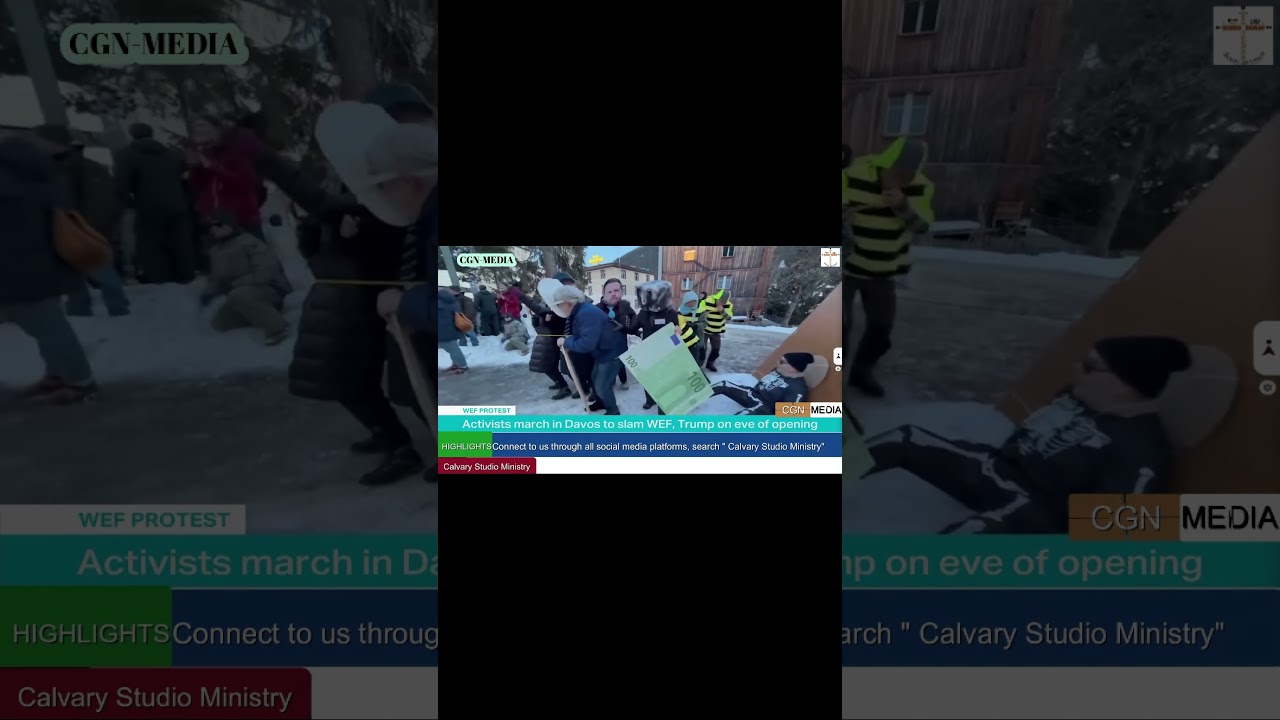 The protest Trump didn't want you to see in Davos 