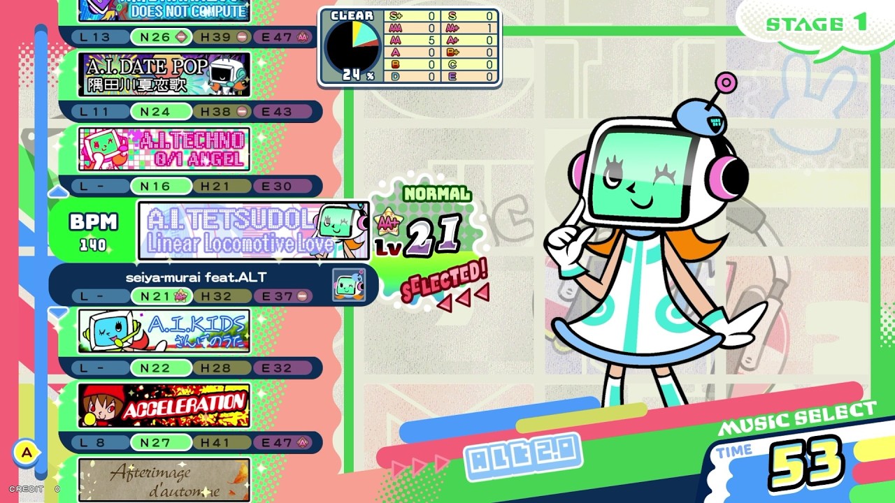 【ポップン】A.I.テツドル (N) Lv21