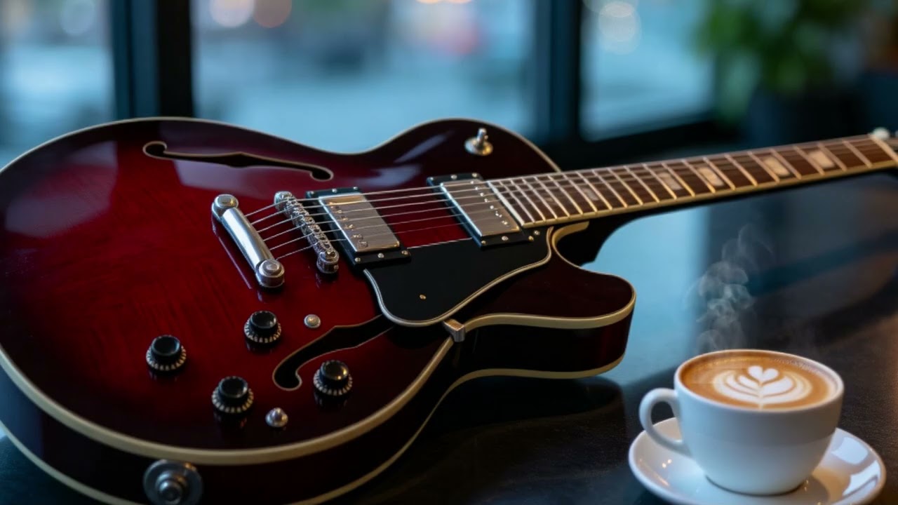 Smooth Jazz Guitar Music - Cool Cafe Vibes • Relaxing Guitar Music for Cafe, Study & Work