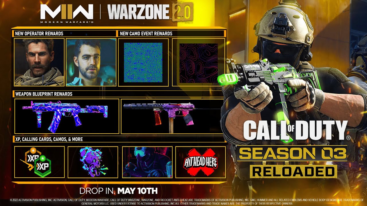 ALL 40+ FREE REWARDS in Season 3 Reloaded! (Operators, Blueprints, Camos, & MORE) - Modern Warfare 2