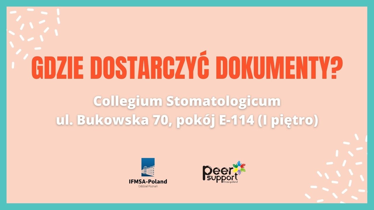 Rekrutacja na Uniwersytet Medyczny w Poznaniu - Peer Support Poznań