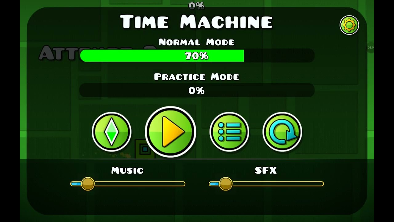 Geometry dash tratando de pasar nivel 😄😄