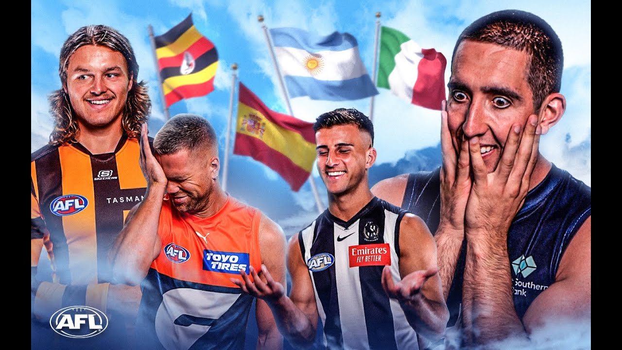 AFL players try and GUESS THE FLAG 🇺🇬