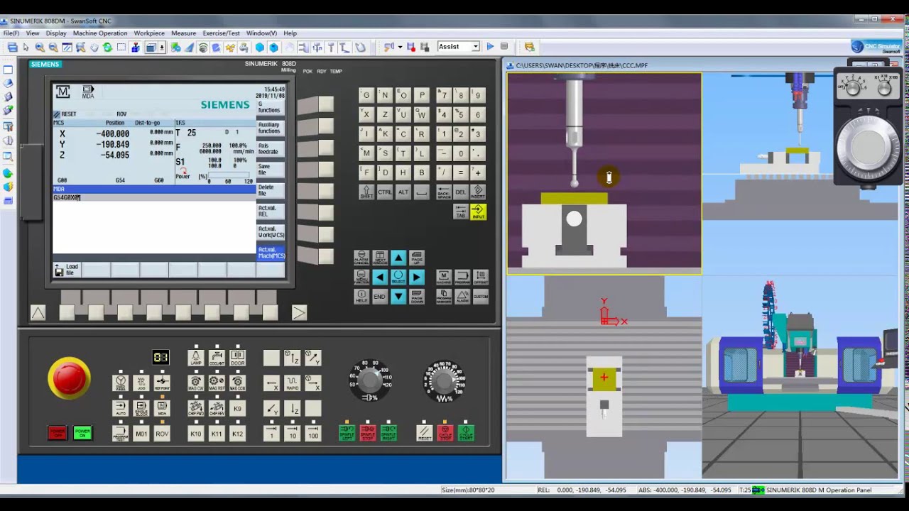 SINUMERIK 808D M Tool Offset Setting