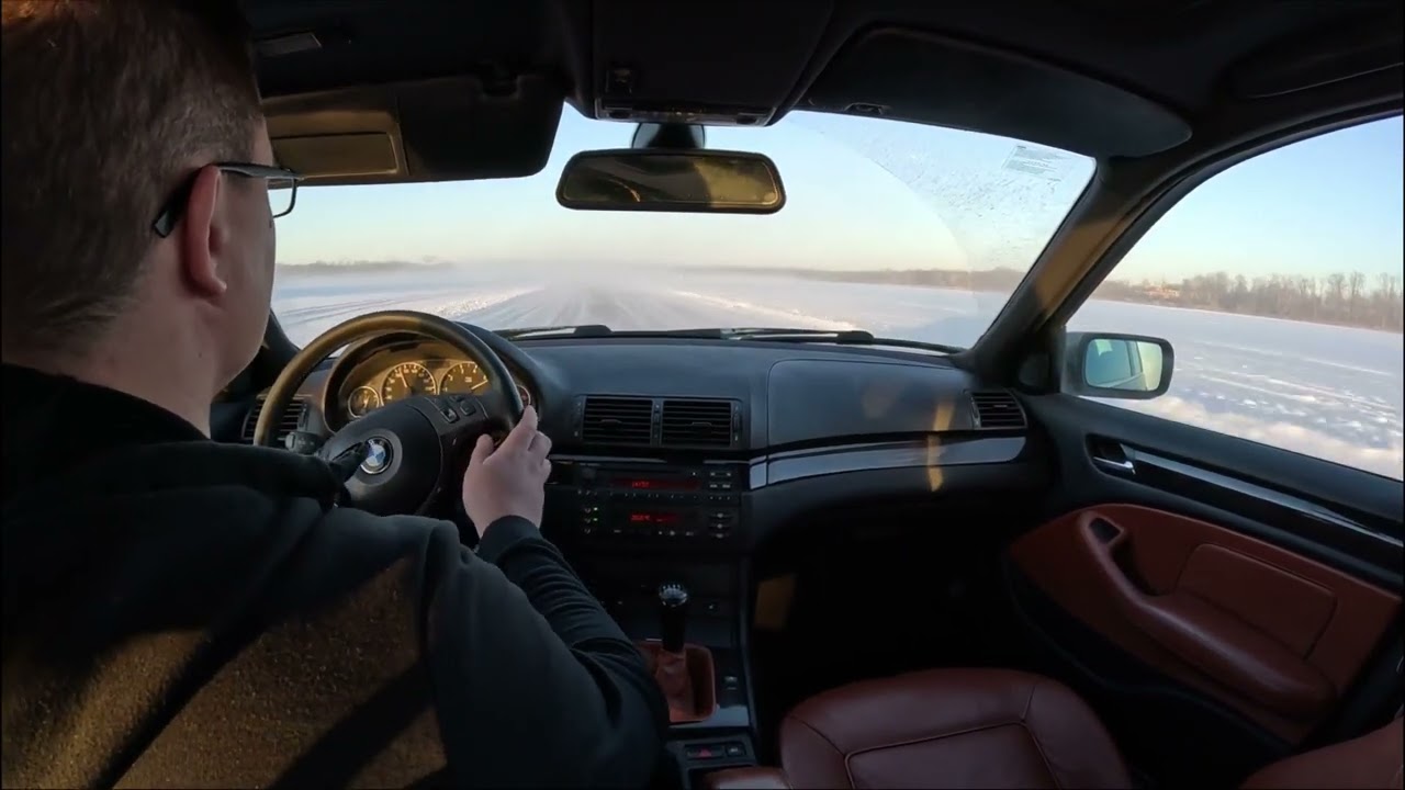 BMW E46 318i @Klooga ice track 07.01.2024