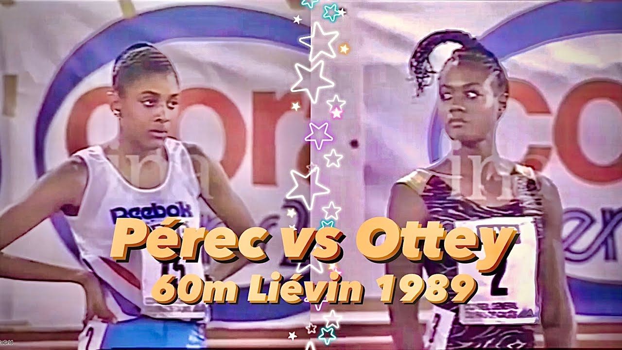 Merlene Ottey vs Marie-José Pérec 60m Liévin 1989