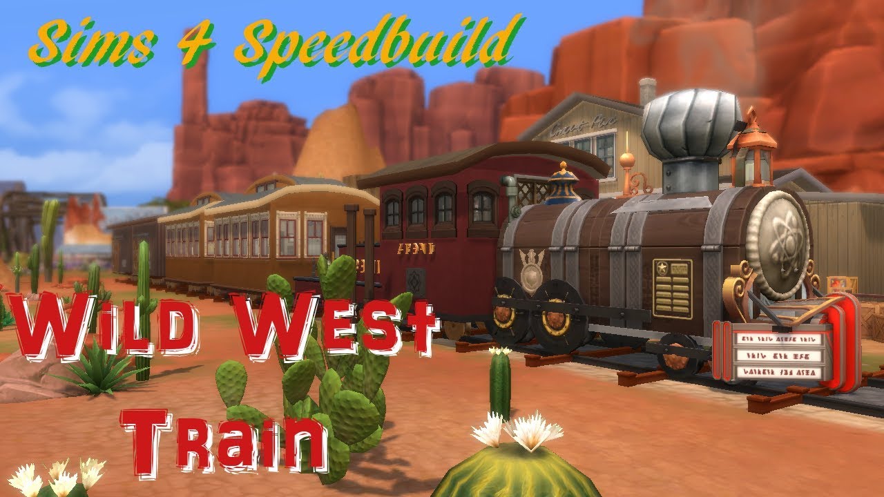 The Sims 4 speed build/Wild West Train/ No CC
