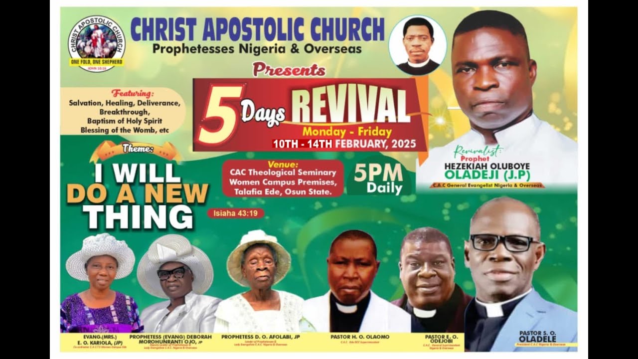 C.A.C PROPHETESS CONFERENCE 2025 | I WILL DO A NEW THING | DAY 5 | EDE TOWN