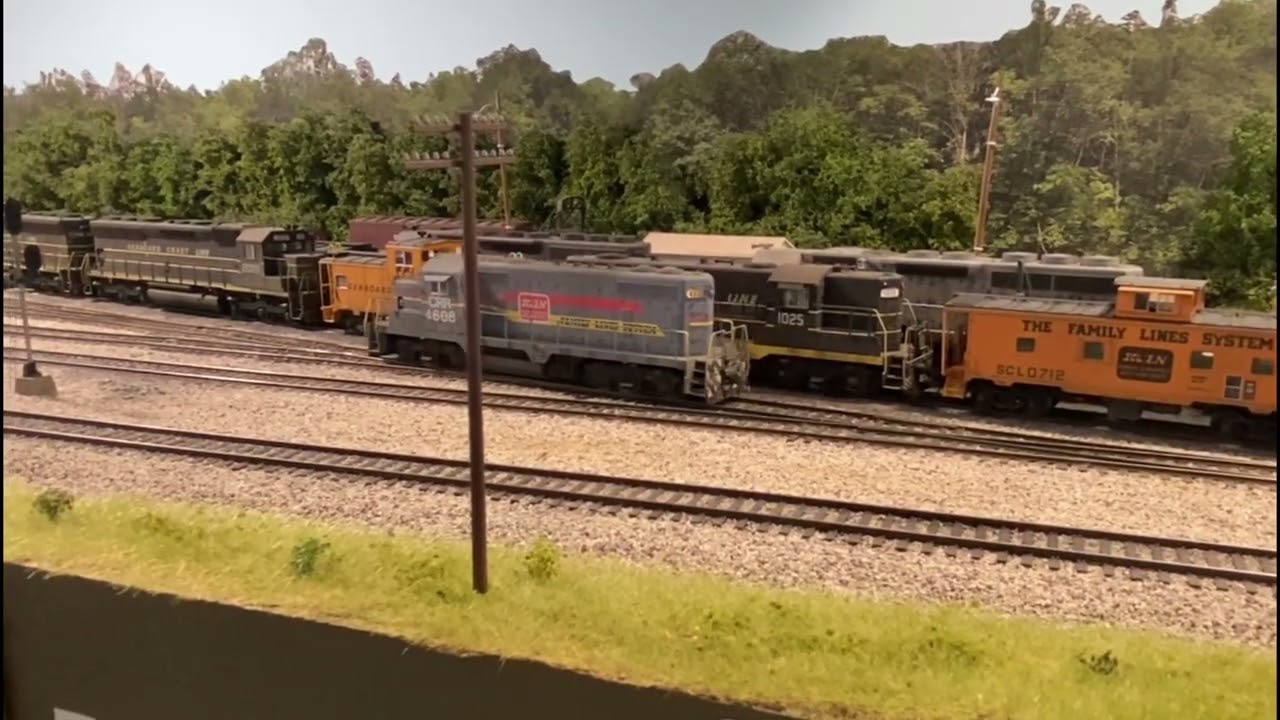 Clinchfield GP16 #4608 switches the yard in Bostic, NC.