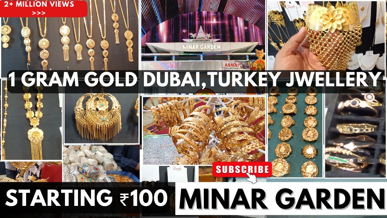 MINAR GARDEN || 1 GRAM GOLD DUBAI, TURKEY JEWELLERY STARTS 100|| RAINBOW SHOPPING FESTIVAL 2025