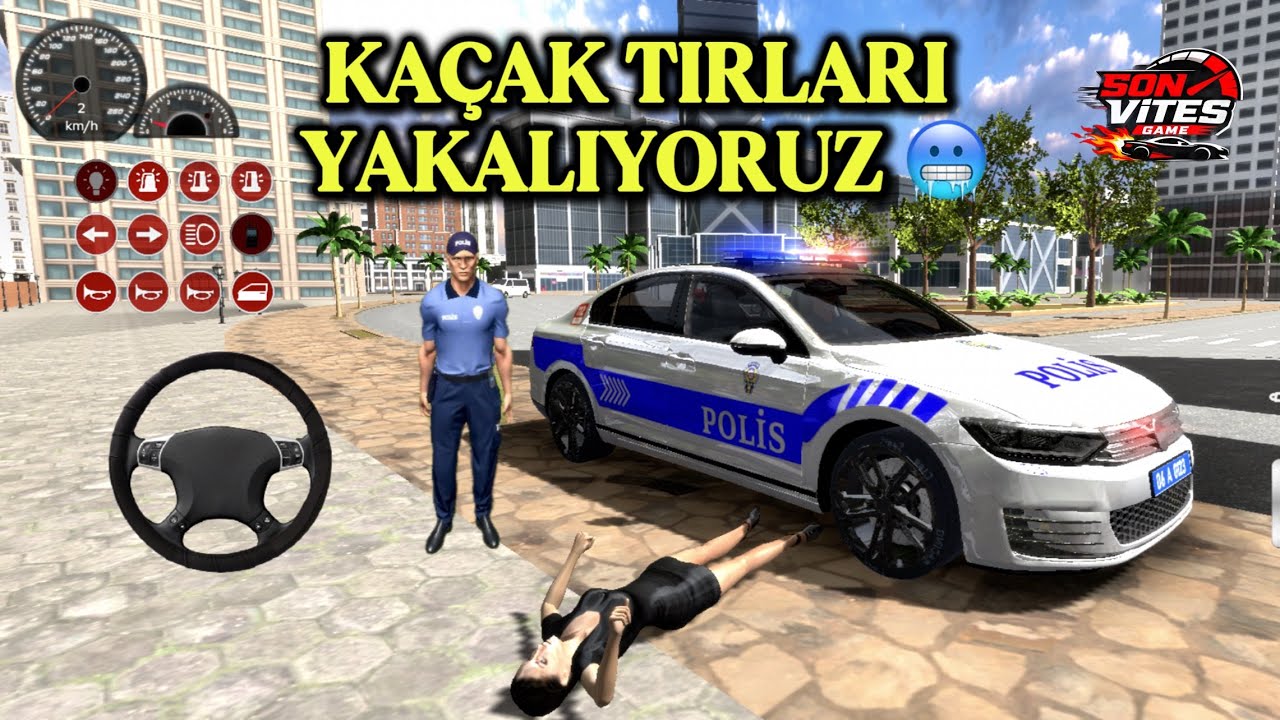 TÜRK POLİSİ ARABA OYUNU KAÇAKÇILARI YAKALIYORUZ 🫡🚔 #police #türkpolisi #devriye #kaçakçı #mobilegame
