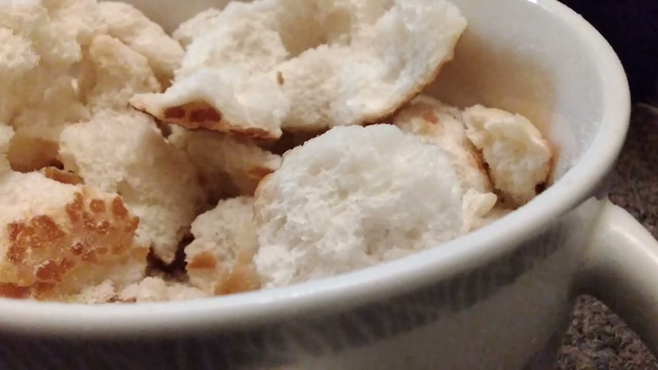Bread crushed