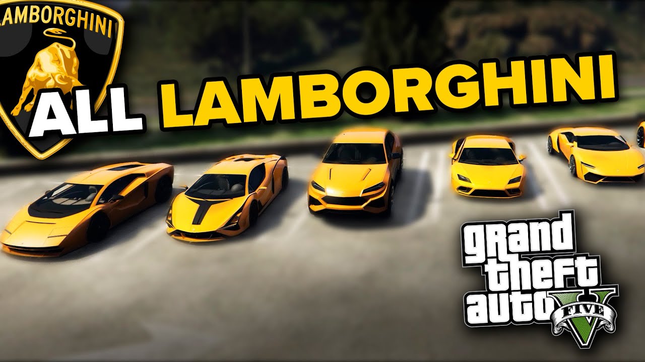 ALL Lamborghinis in GTA 5 in 2 Minutes