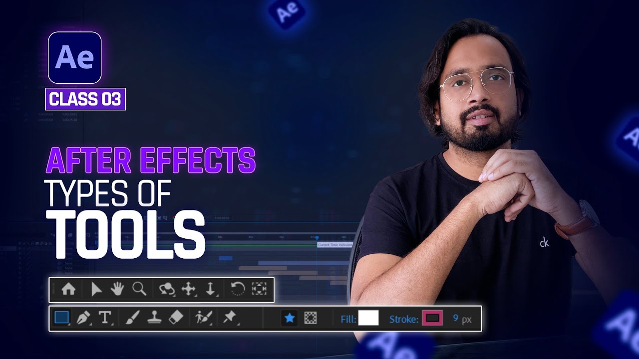 Class 3 - Types of Tools in After Effects || After Effects Tutorials