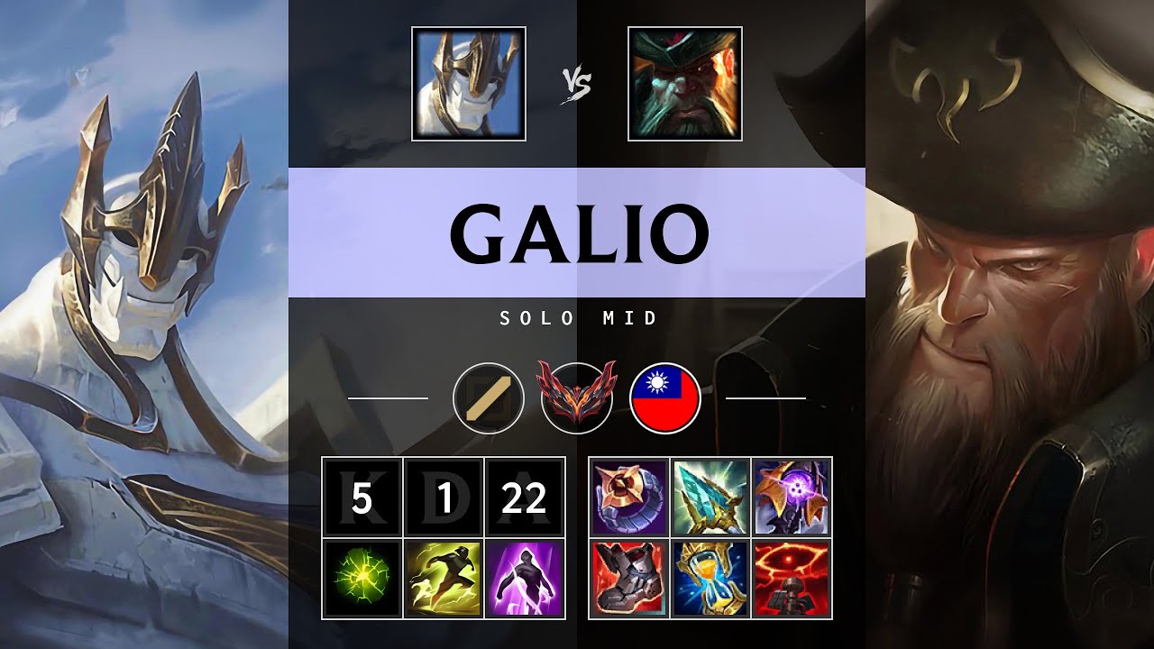 Galio Mid vs Gangplank - TW Grandmaster Patch 25.14