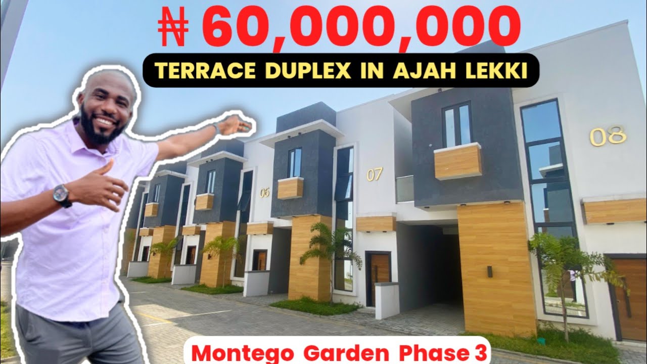 Inside N60,000,000 Terrace Duplex In Ajah Lekki | Montego Garden Phase 3 | House For Sale In Ajah