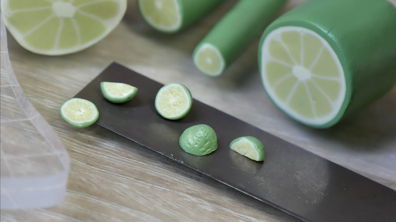 How I Made Realistic Miniature Limes in Polymer Clay