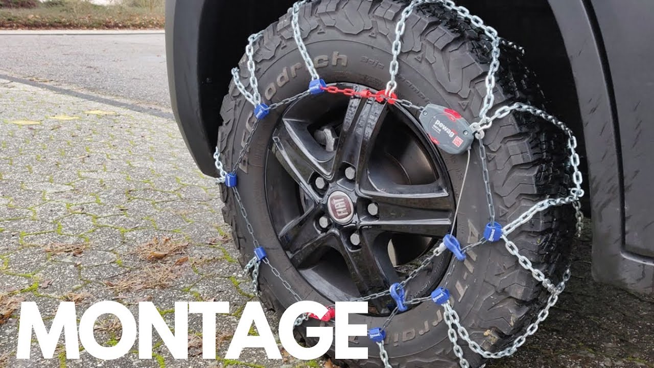 Schneeketten Montage am Kastenwagen - Wohnmobil - PEWAG RSV 80