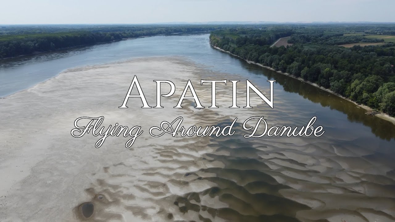 Low Danube water level - Apatin, Serbia (Drone, 4K)