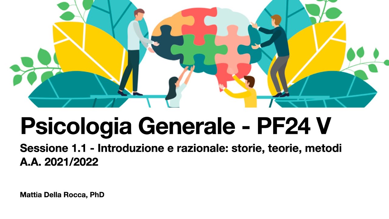 Psicologia Generale x PF 24 - Introduzione alla psicologia, la sua storia, le sue tecniche