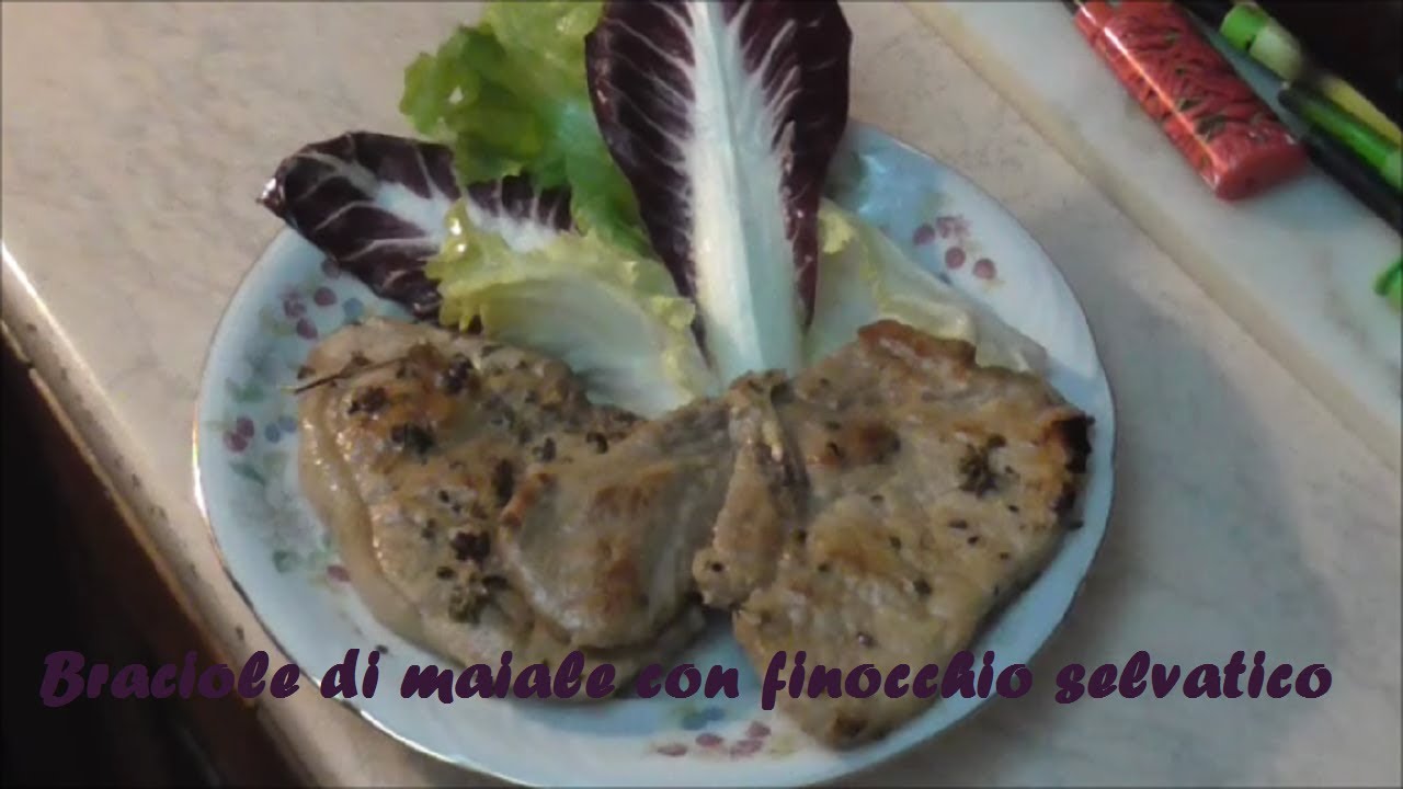 Braciole di maiale con finocchio selvatico