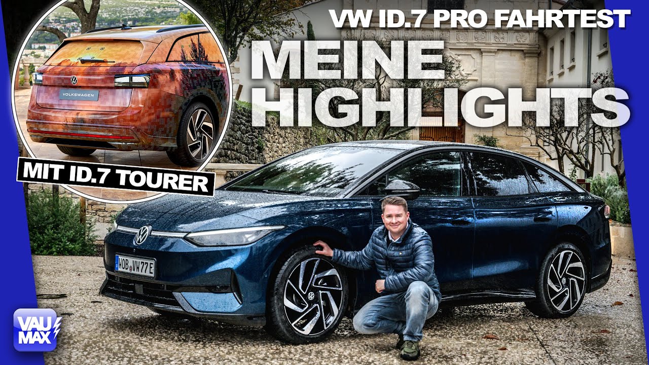 Highlights des VW ID.7 PRO | Erste Fahrt im neuen e-Topmodell von Volkswagen