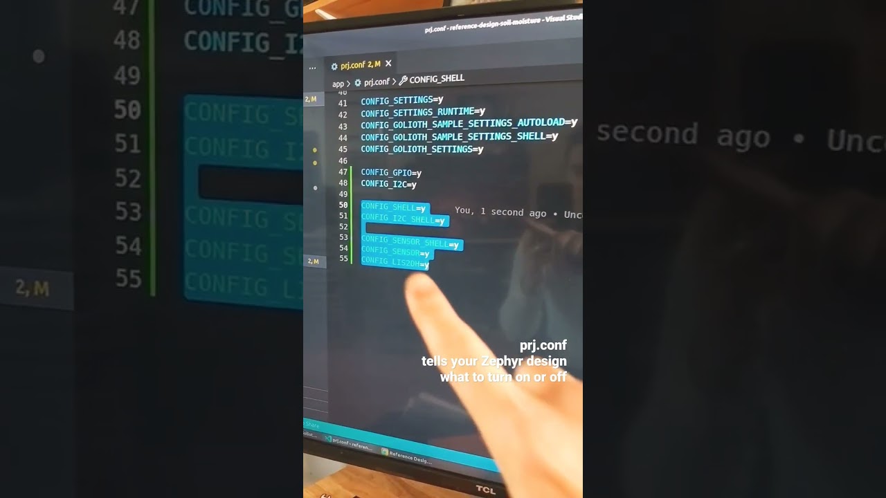 Talking i2c in #ZephyrRTOS with no code #shorts