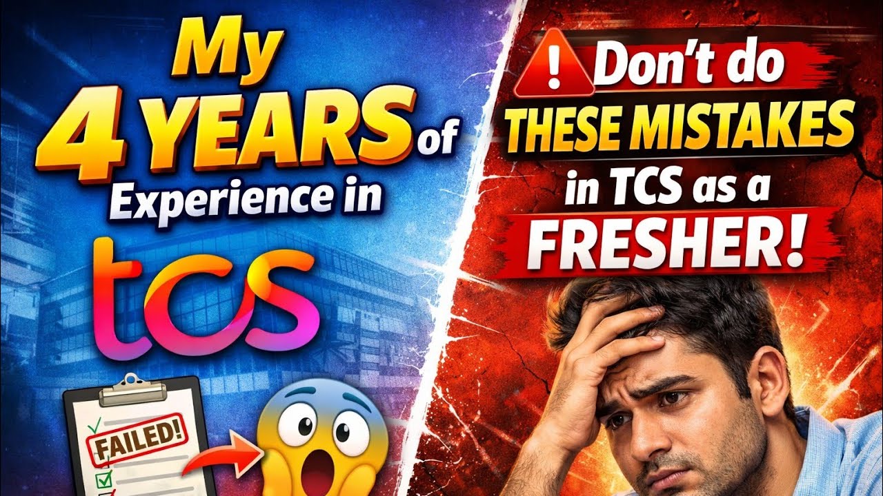 My 4 years of experience in TCS | Don't do these mistakes that I did.