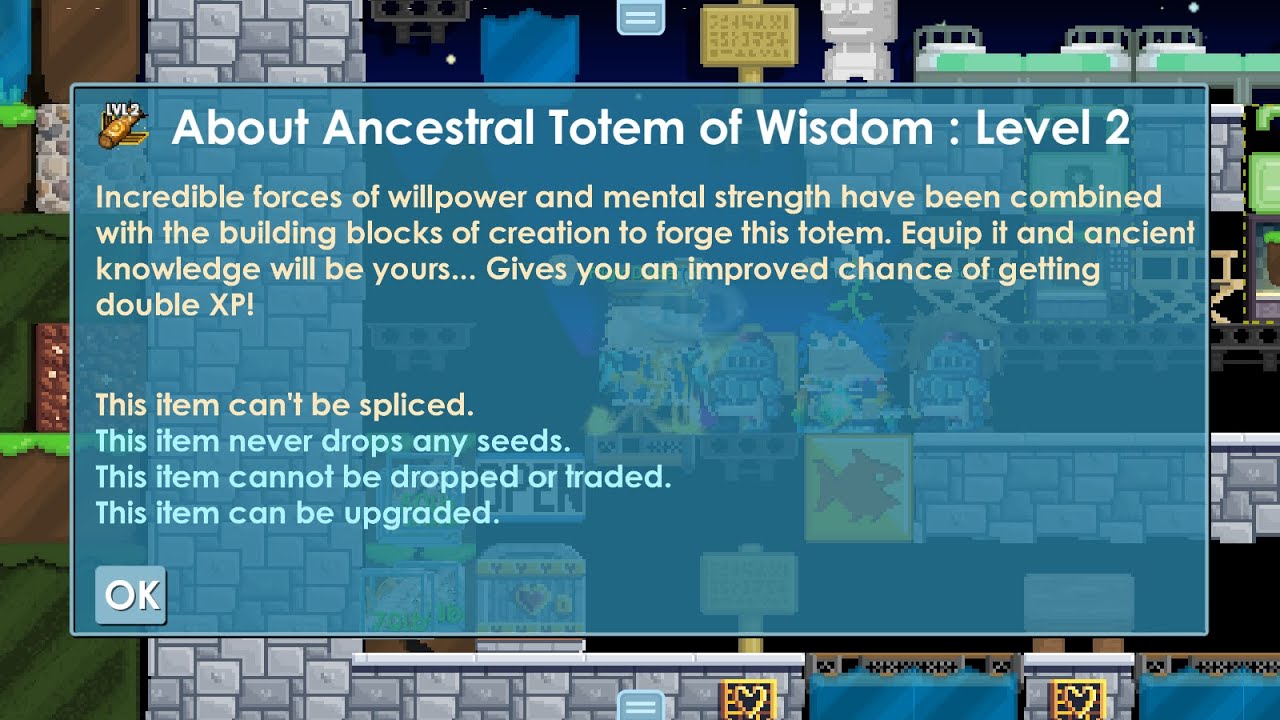 Upgrading my Ancestral Totem of Wisdom to level 2