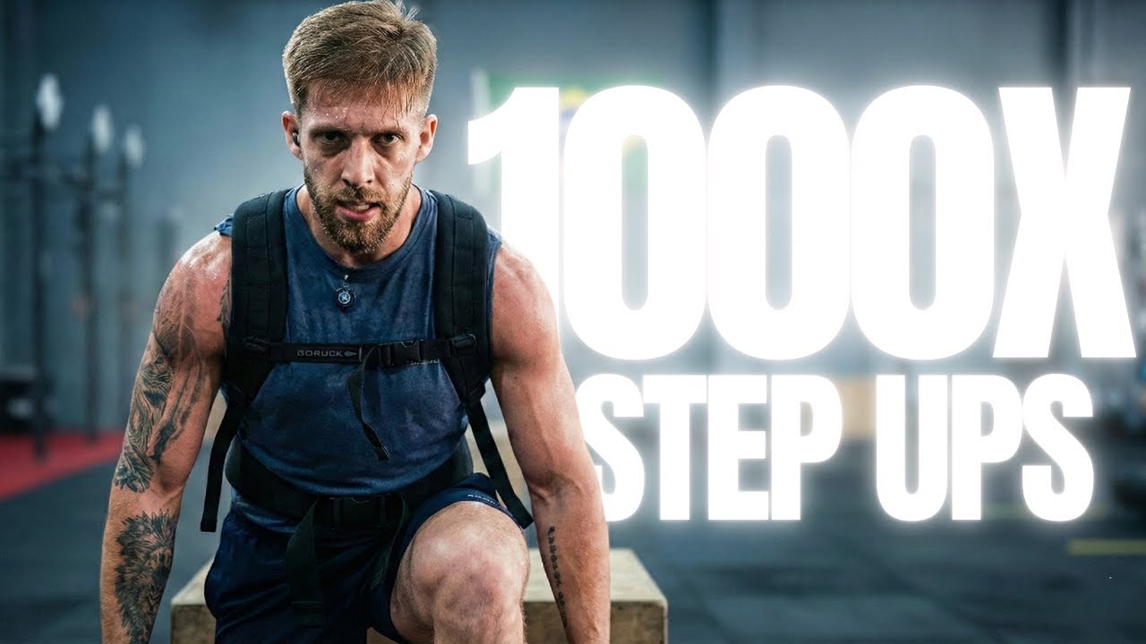 1000 Step-Ups com 20kg nas costas | CHAD Workout (1h06 de DOR)
