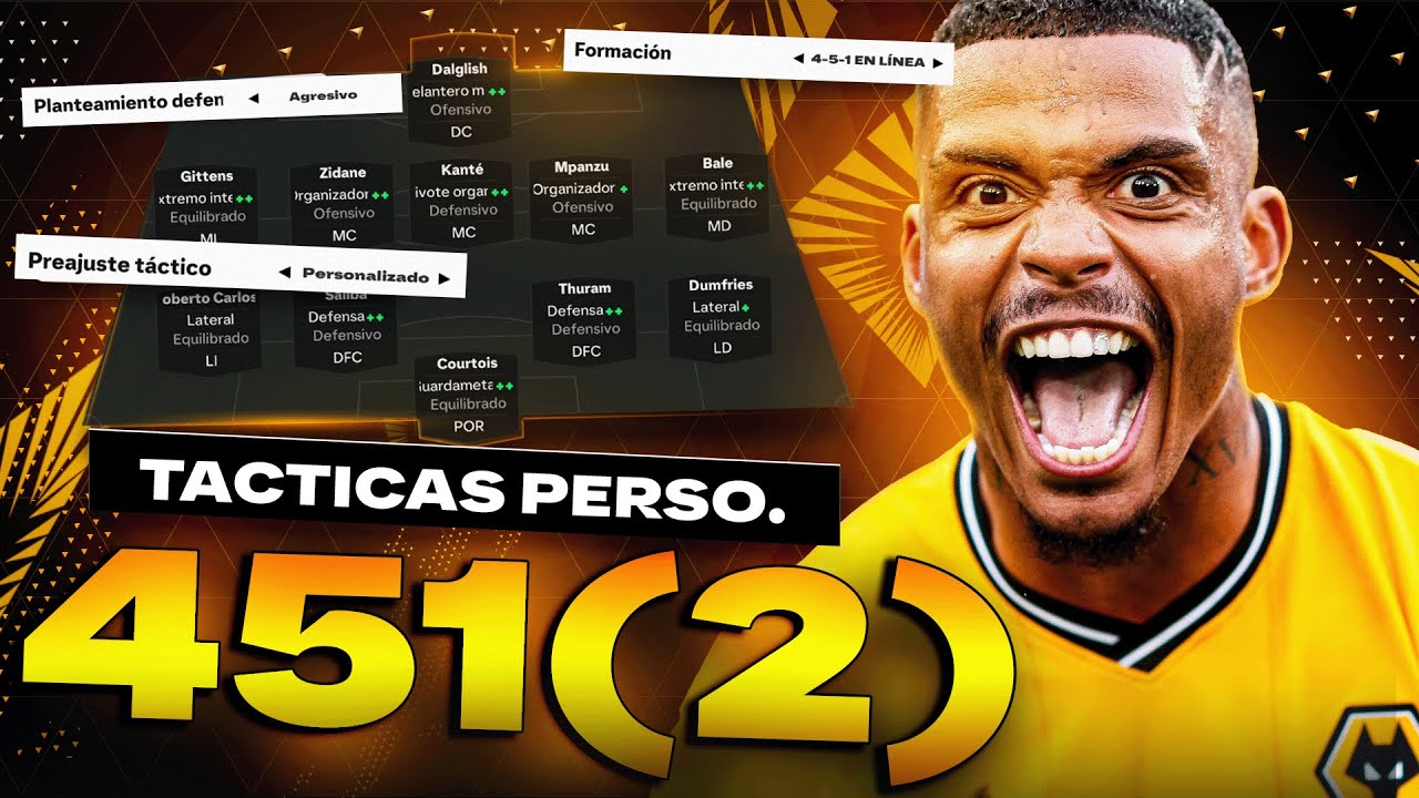 🔥⚽ LAS MEJORES TÁCTICAS, INSTRUCCIONES Y ROLES para la FORMACIÓN 4-5-1 en EA FC 25 | Ultimate Team