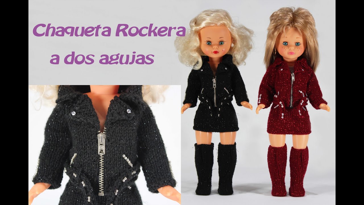 DIY Chaqueta Rockera a dos agujas para Nancy