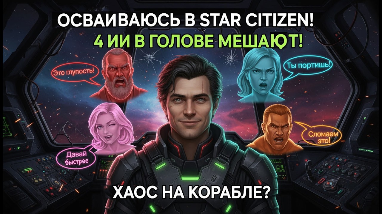 ✅ Почти первый раз в Star Citizen с 4 голосами в башке
