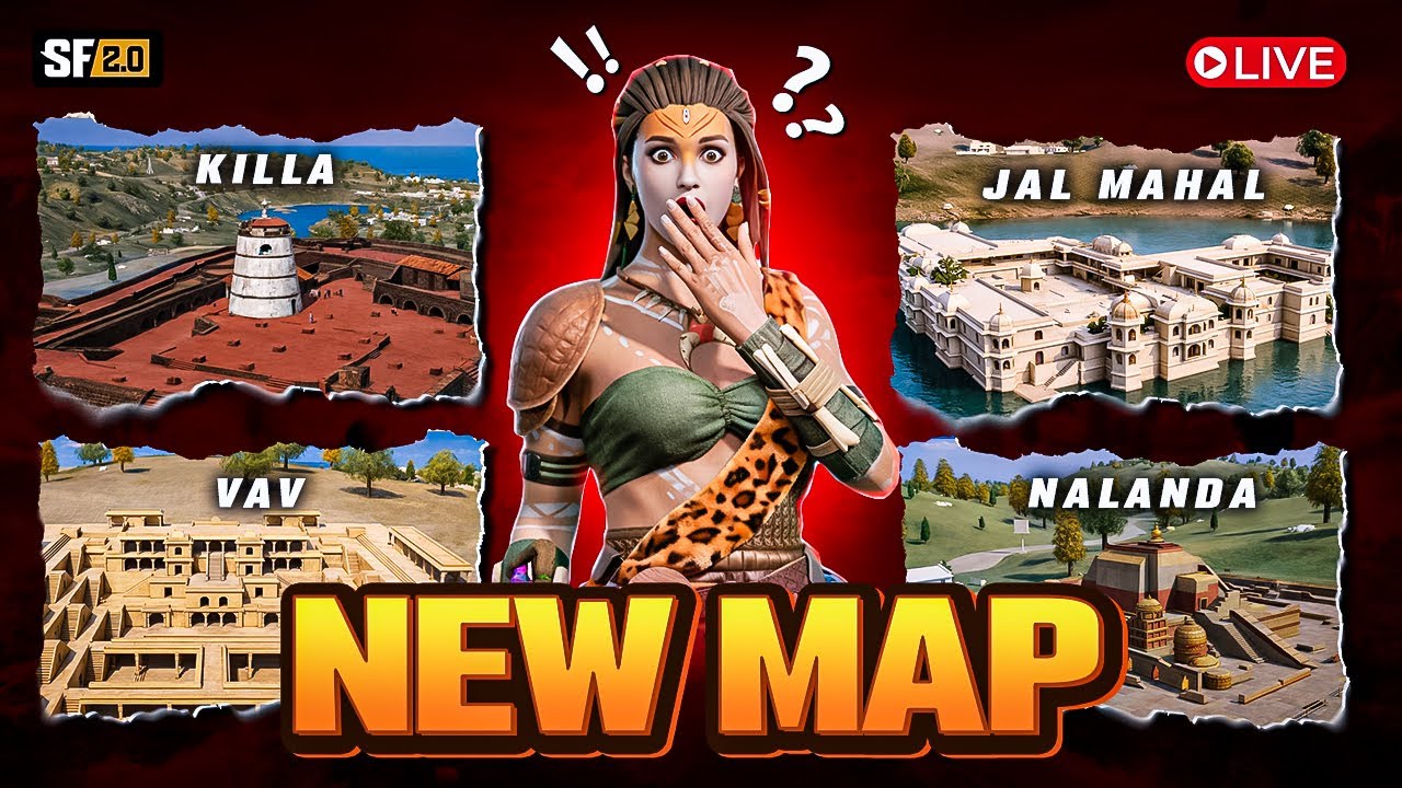 NEW MAP REVEALED in ScarFall 2.0 😱 | Killa, Jal Mahal, Nalanda & Vav | LIVE Gameplay