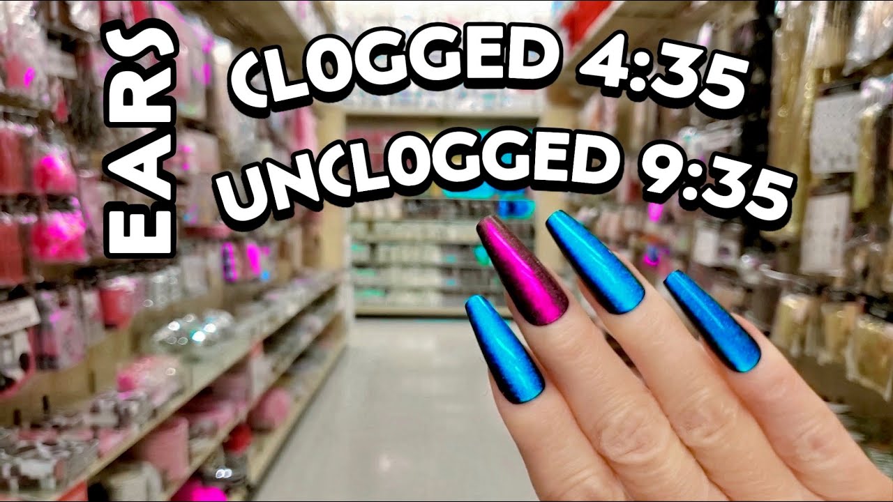 PUBLIC ASMR✨Oh No! Your Ears Clogged up @ 4:35🙀 Tapping, Scratching, Tingly Browsing & Crinkles
