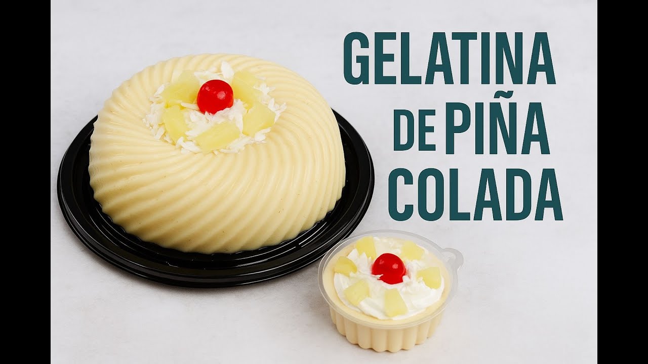 ¡Gelatina de Piña Colada! 🍍