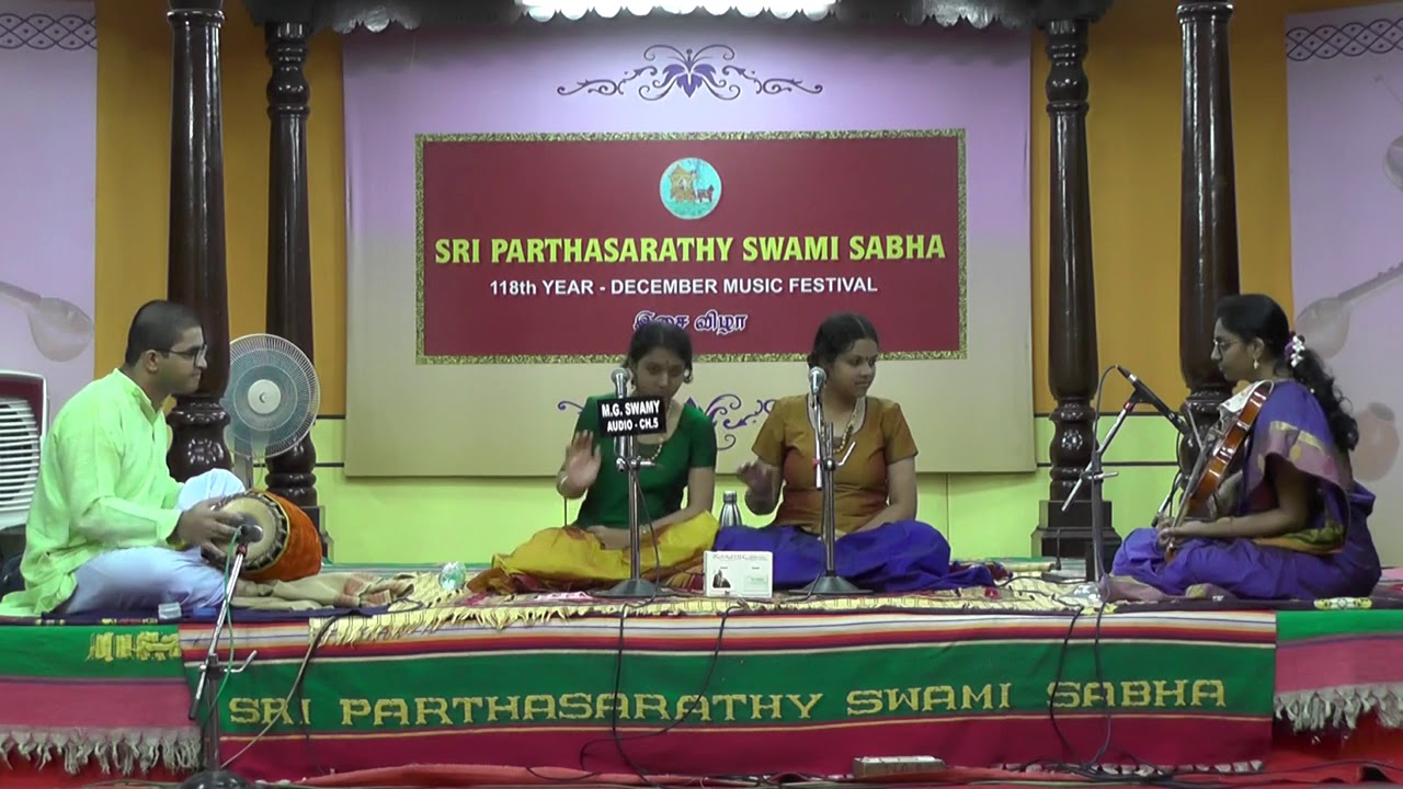 Archana & Samanvi - SISTERS l December Music Festival 2018 l Sri Parthasarathy Swami Sabha