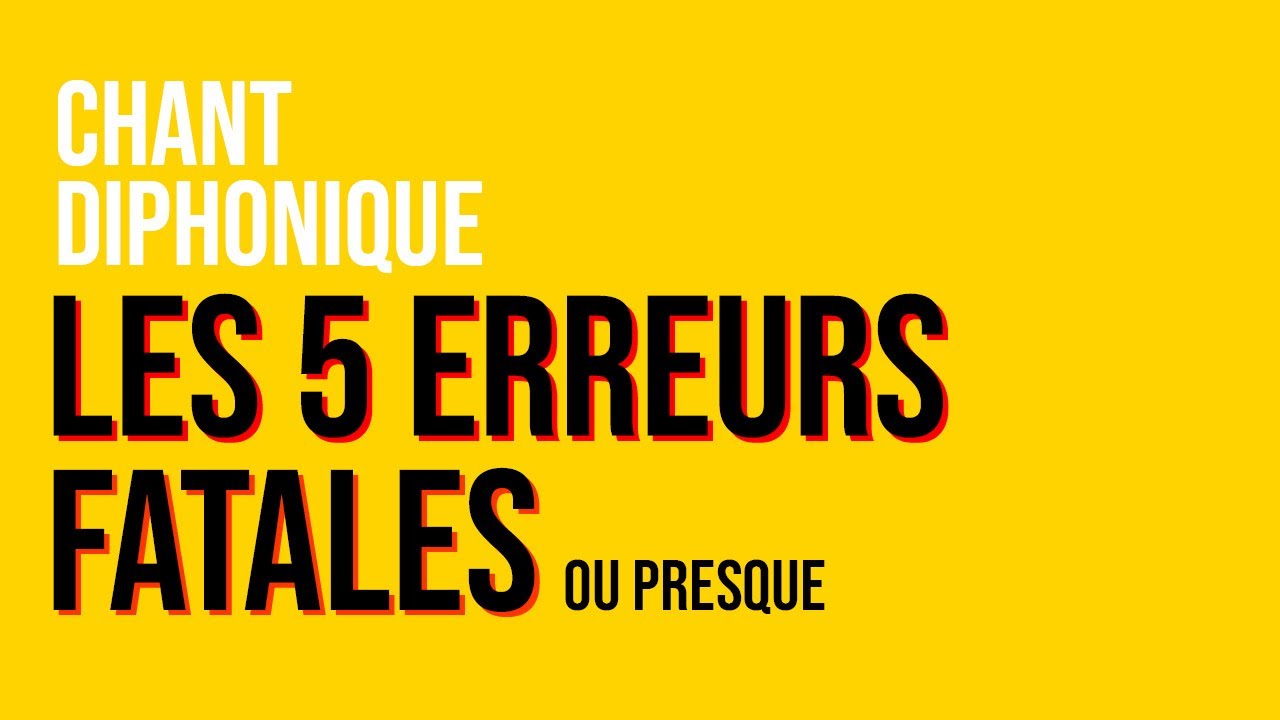 Chant Diphonique en péril : Les erreurs qui vous empêchent d'avancer  !
